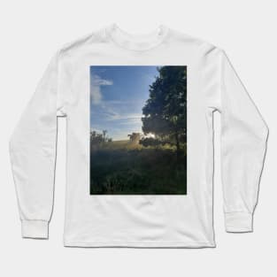 Combine harvester at sunset Cap Long Sleeve T-Shirt